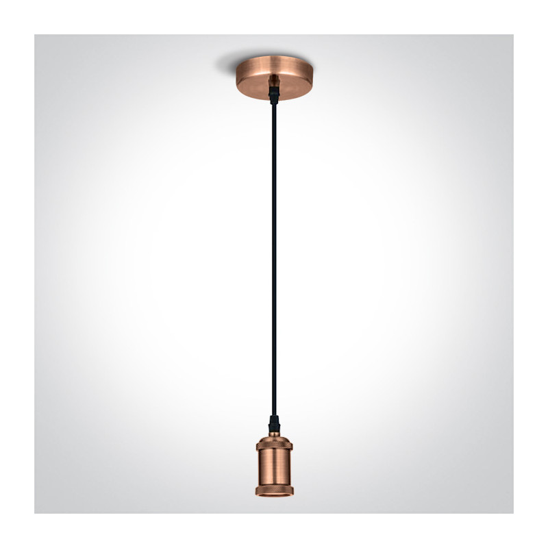 63128/CU zawiesie w kolorze czarnym+miedź E27 20W