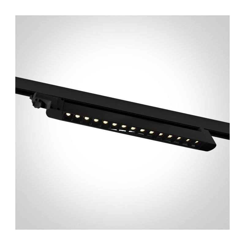 65024TA/B/W czarny track spot  COB LED 3000K 15x1W AC LED