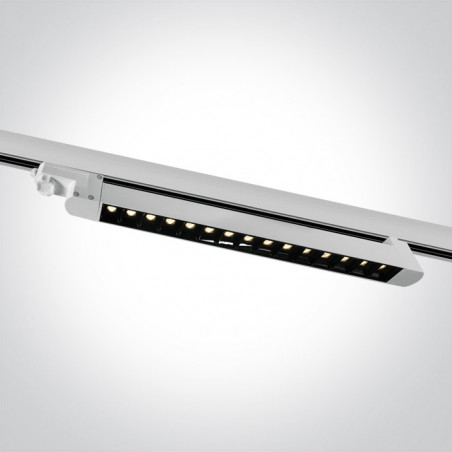 65024TA/W/W biały track spot  COB LED 3000K 15x1W AC LED
