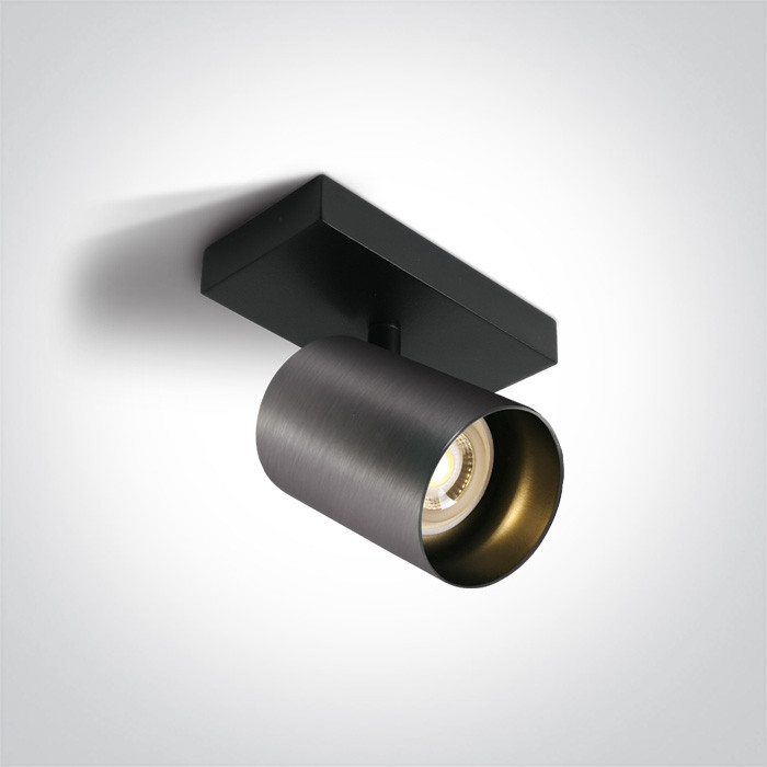 65105N/MG  szara dekoracyjna ścienna & sufitowa lampa spot MR16 GU10 10W