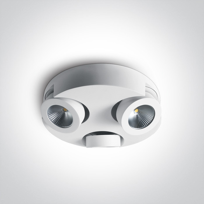 65110E/W/W biała lampa sufitowa COB 3000K 3x10W zasilacz w zestawie