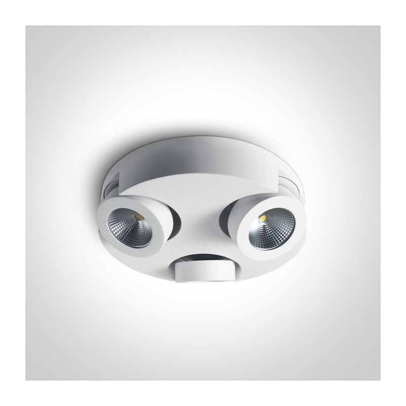 65110E/W/W biała lampa sufitowa COB 3000K 3x10W zasilacz w zestawie