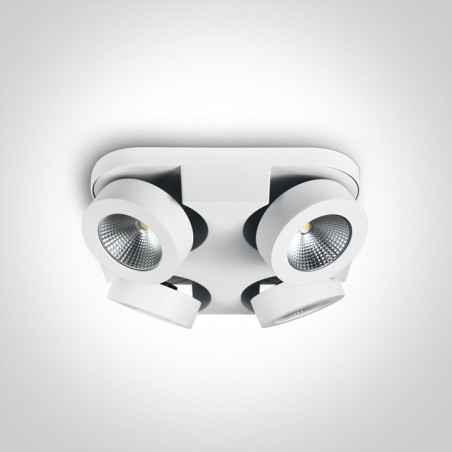 65110F/W/W biała lampa sufitowa COB 3000K 4x10W zasilacz w zestawie