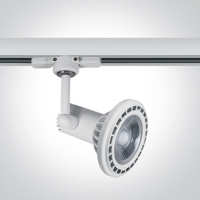 65118AT/W biały track spot  range GU10 R111 50W
