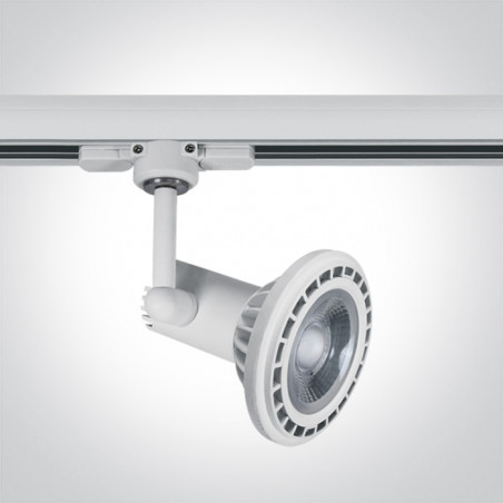 65118AT/W biały track spot  range GU10 R111 50W