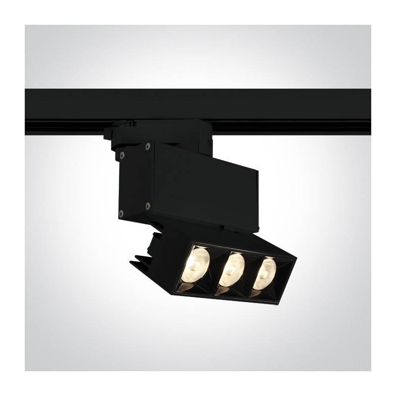 65306BT/B/W czarny track spot COB LED 3000K 12W zasilacz 300mA w zestawie
