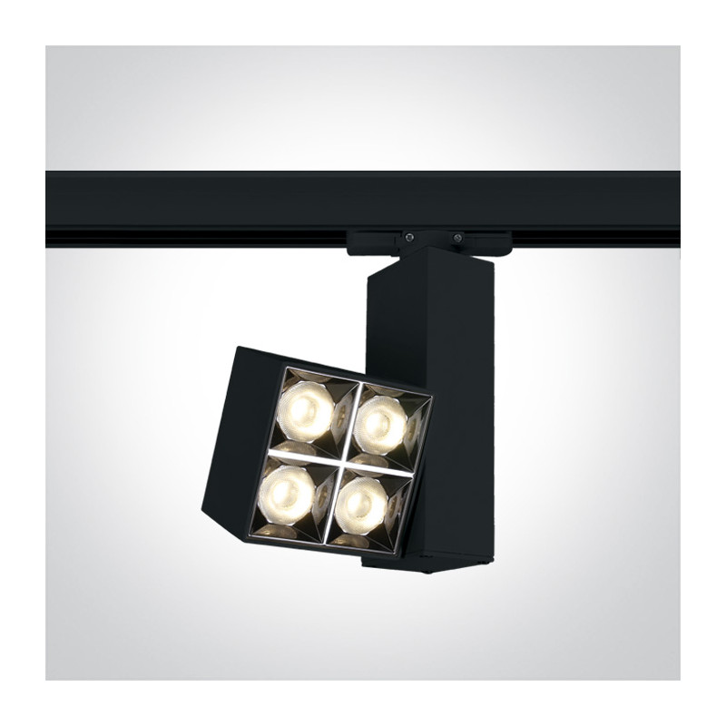 65406BT/B/W czarny reflektorek track COB LED 3000K  15W 230V zasilacz 350mA w komplecie