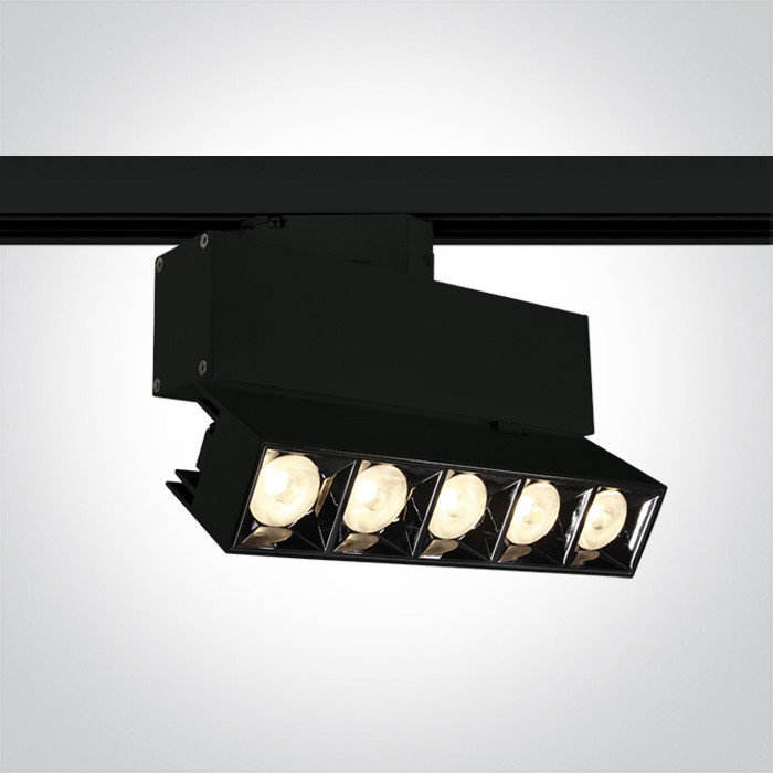 65506BT/B/W czarny track spot COB LED 3000K 20W zasilacz 500mA w zestawie