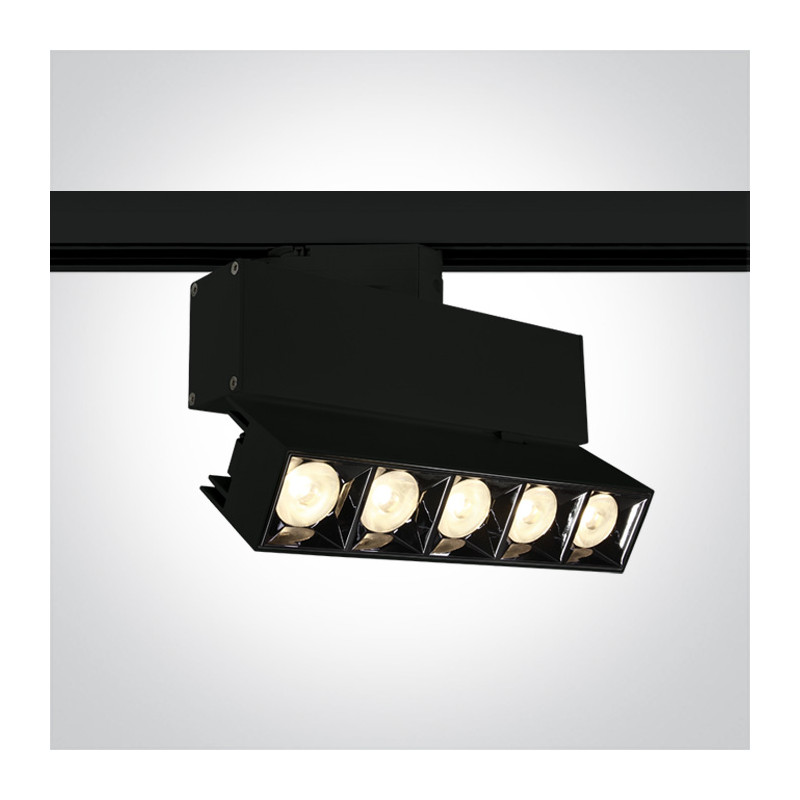 65506BT/B/W czarny track spot COB LED 3000K 20W zasilacz 500mA w zestawie