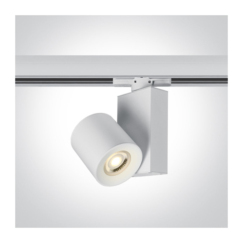 65519T/W biały track spot  range GU10 MR16 20W