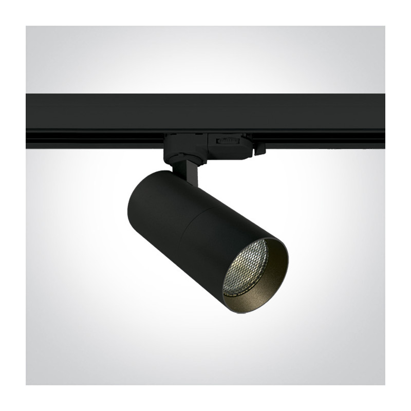 65522T/B czarny track spot range MR16 GU10 dark light 10W z wyjmowaną strukturą plastra miodu