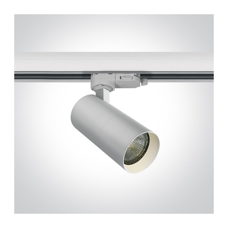 65522T/W biały track spot range MR16 GU10 dark light 10W z wyjmowaną strukturą plastra miodu