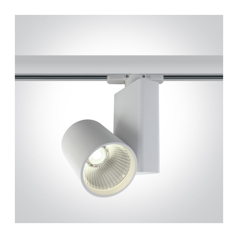 65611NT/W/C  biały track spot COB LED 4000K 15W zasilacz w zestawie