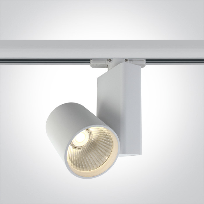 65611NT/W/W biały track spot COB LED 3000K 15W zasilacz w zestawie