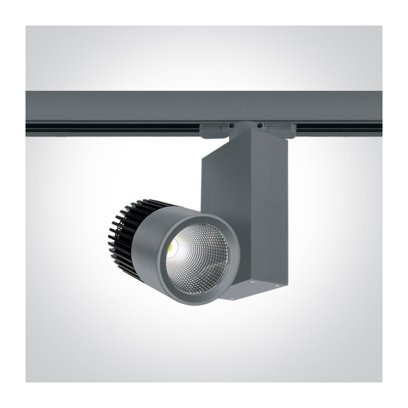 65611T/G/W szary track spot COB LED 3000K 15W elektroniczny zasilacz o wysokiej częstotliwości w zestawie