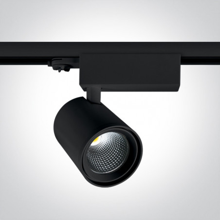 65619T/B/C czarny track spot COB LED 4000K 38W elektroniczny zasilacz o wysokiej częstotliwości w zestawie