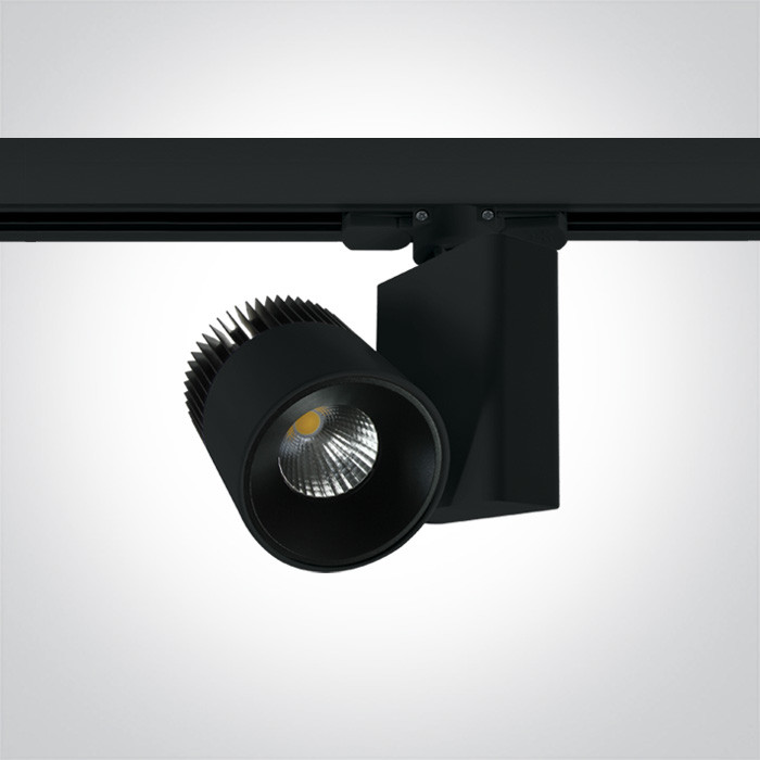 65620AT/B/W czarny track spot COB LED 3000K 20W elektroniczny zasilacz o wysokiej częstotliwości w zestawie