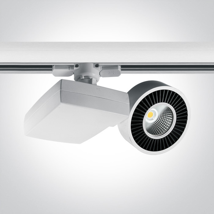 65620TA/W/W biały track spot COB LED 3000K 15W elektroniczny zasilacz o wysokiej częstotliwości w zestawie