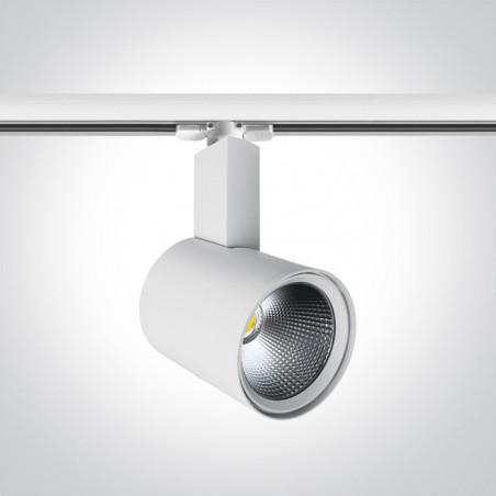 65632CT/W/W biały track spot COB LED 3000K 50W elektroniczny zasilacz o wysokiej częstotliwości w zestawie