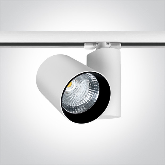 65640BT/W/W biały track spot COB LED 3000K 36W elektroniczny zasilacz o wysokiej częstotliwości w zestawie