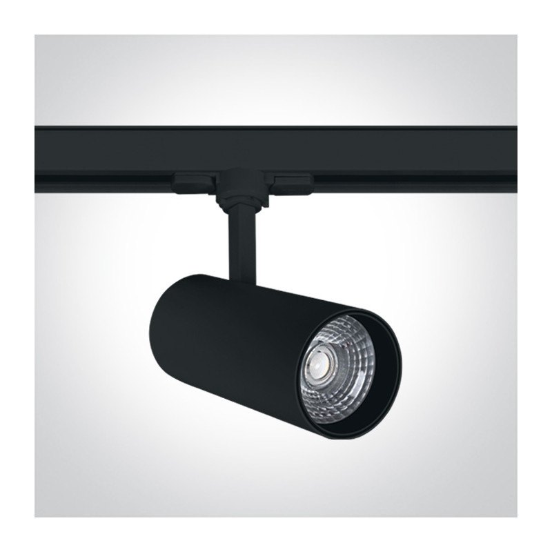 65642BT/B/W czarny track spot COB LED 3000K 20W elektroniczny zasilacz o wysokiej częstotliwości w zestawie