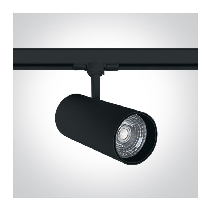 65642CT/B/W czarny track spot COB LED 3000K 30W elektroniczny zasilacz o wysokiej częstotliwości w zestawie