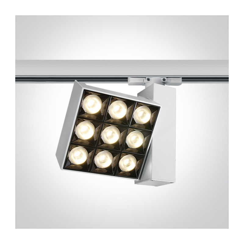 65906BT/W/W biały reflektorek track COB LED 3000K 30W  230V zasilacz 700mA w komplecie