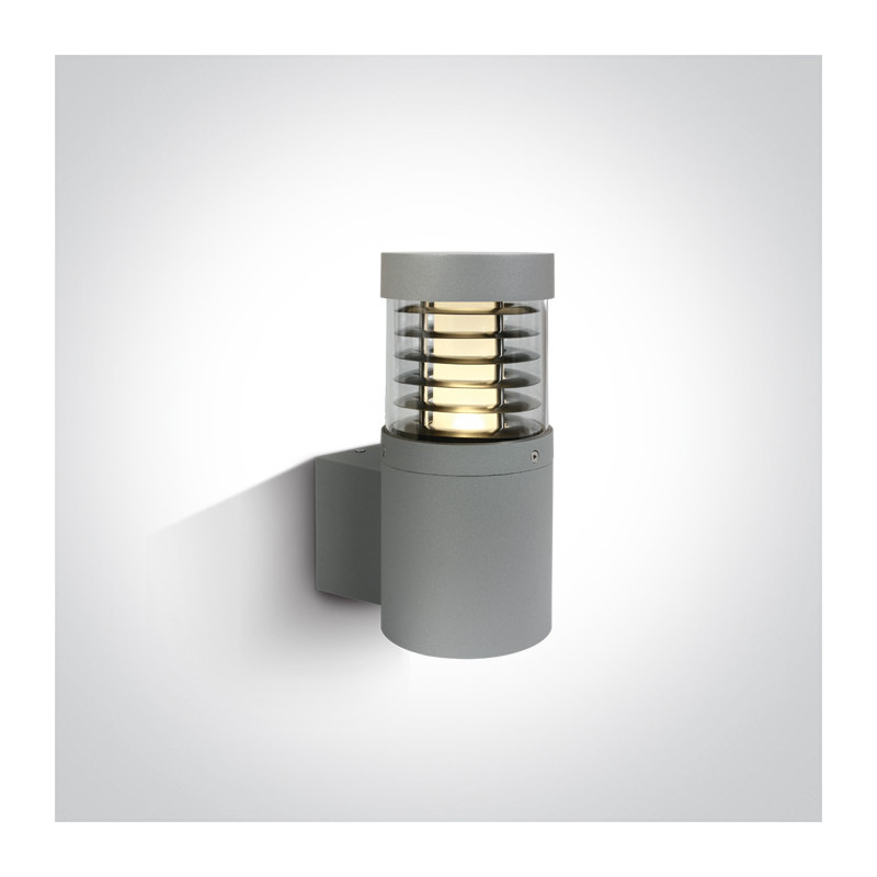 67036/G/W szara lampa ogrodowa LED 3000K 12W IP54 nieściemnialny zasilacz LED w zestawie