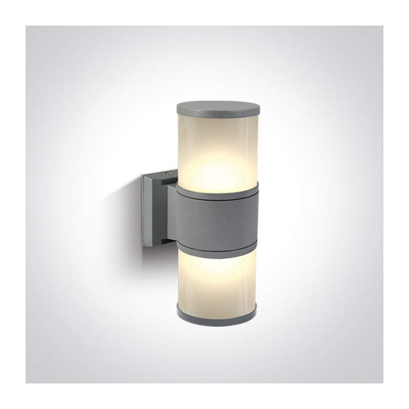 67098/G szara lampa ogrodowa 2x20W E27 IP54