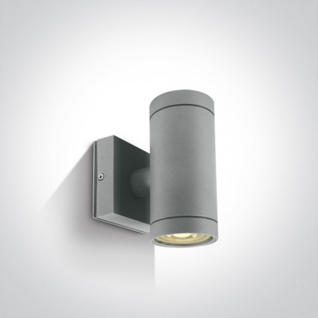 67130/G szary zewnętrzny cylinder ścienny 2x35W GU10 IP54