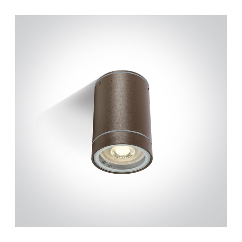 67130C/BR brązowy zewnętrzny cylinder sufitowy 35W MR16 GU10