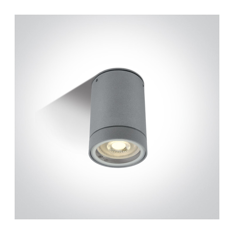 67130C/G szary zewnętrzny cylinder sufitowy 35W MR16 GU10