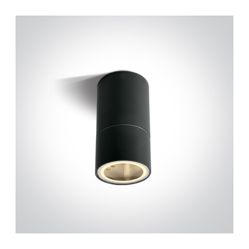 67130CD/B czarny zewnętrzny cylinder sufitowy dark light 35W, GU10 MR16  IP54
