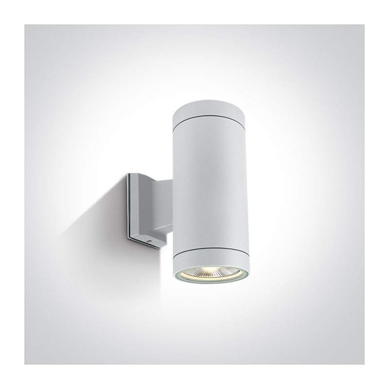 67132/W biały zewnętrzny cylinder ścienny 2x75W E27 PAR30  IP54