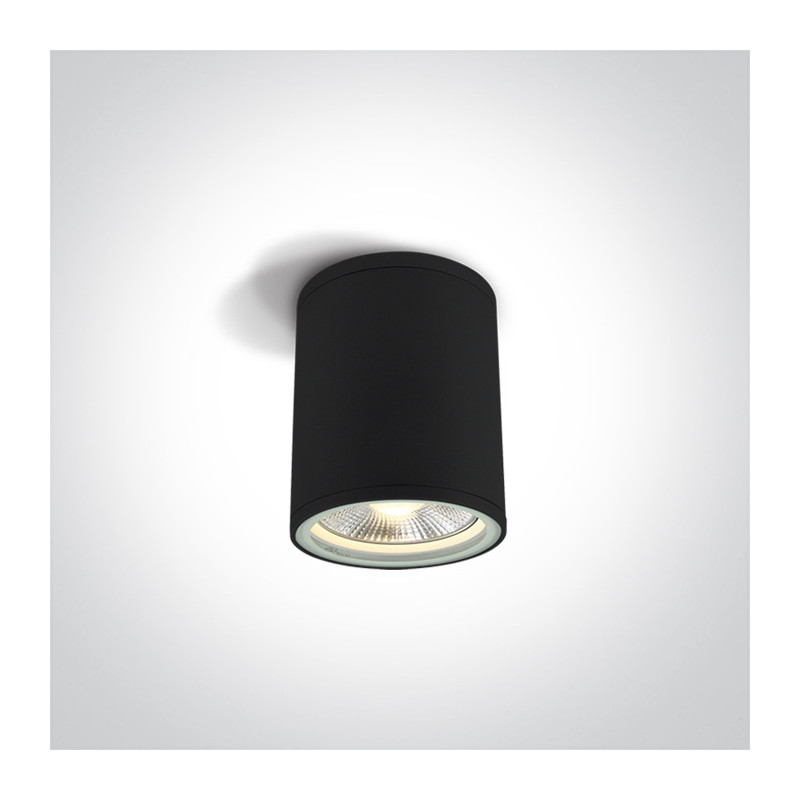 67132C/B czarny zewnętrzny cylinder sufitowy 75W PAR30 E27