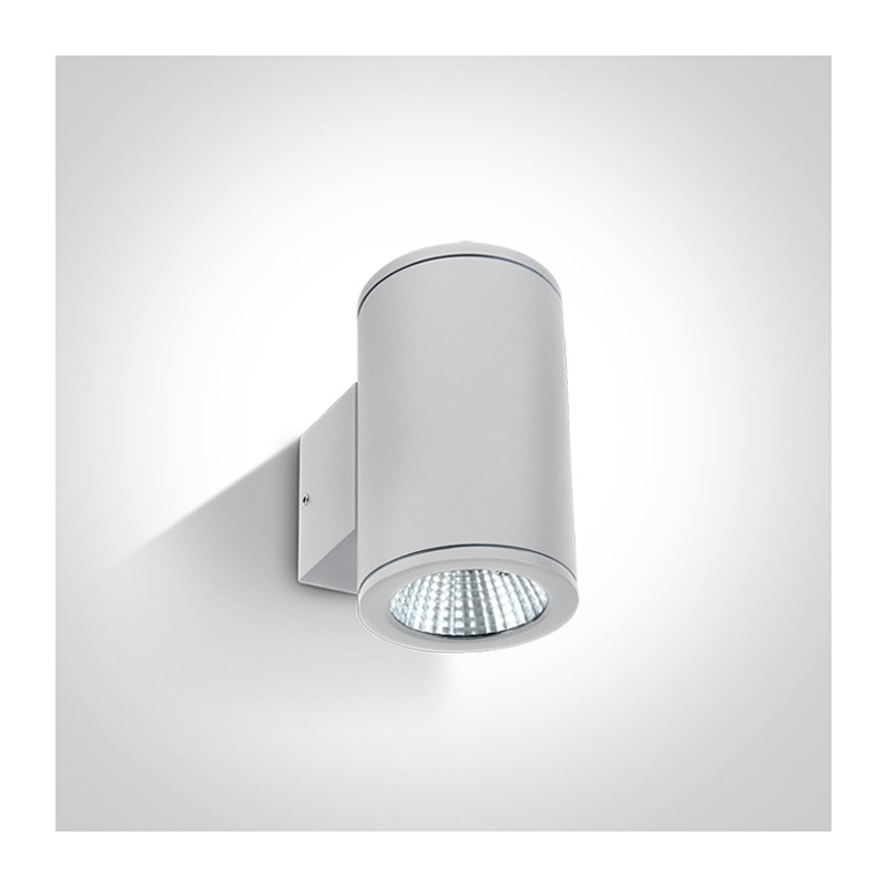 67138/W/W biały zewnętrzny kinkiet 3000K 2x6W IP54 zasilacz w zestawie