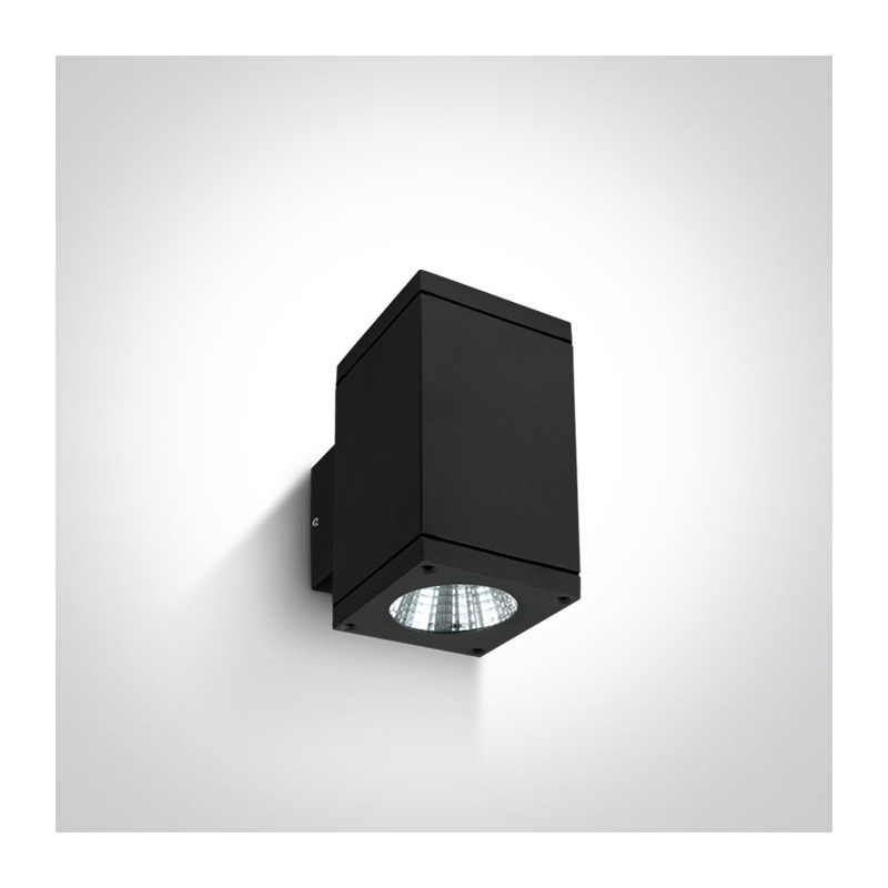 67138A/B/W czarny zewnętrzny kinkiet 3000K 2x6W IP54 zasilacz w zestawie 