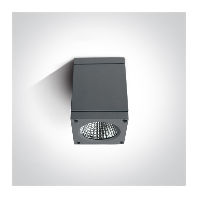 67138D/AN/W zewnętrzna oprawa sufitowa w kolorze antracyt 3000K 6W IP54 zasilacz w zestawie