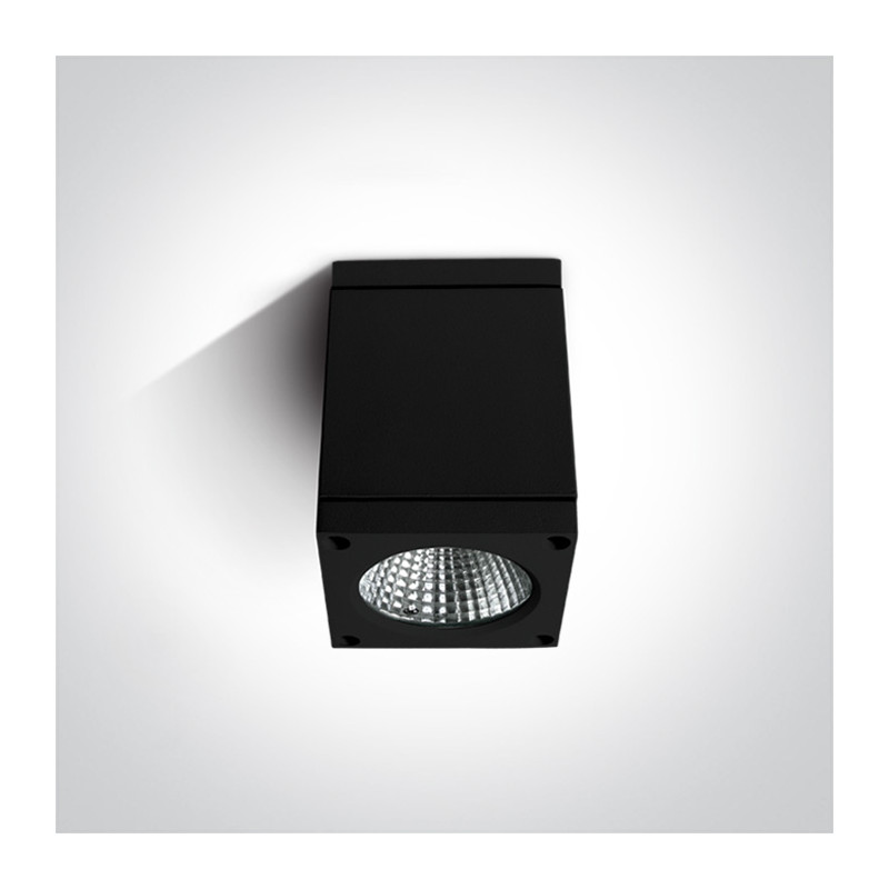 67138D/B/W czarna zewnętrzna oprawa sufitowa  3000K 6W IP54 zasilacz w zestawie