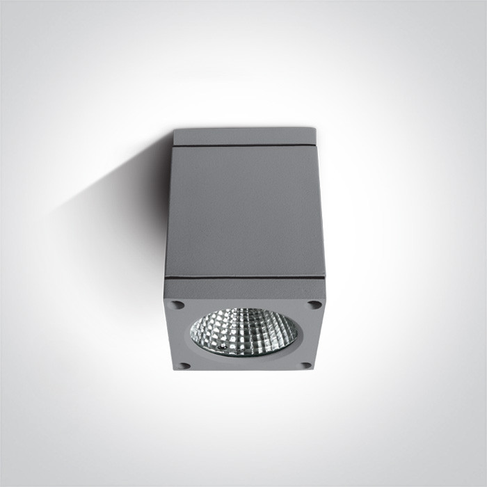 67138D/G/W szara zewnętrzna oprawa sufitowa 3000K 6W IP54 zasilacz w zestawie