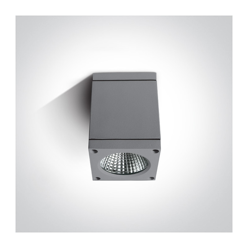 67138D/G/W szara zewnętrzna oprawa sufitowa 3000K 6W IP54 zasilacz w zestawie