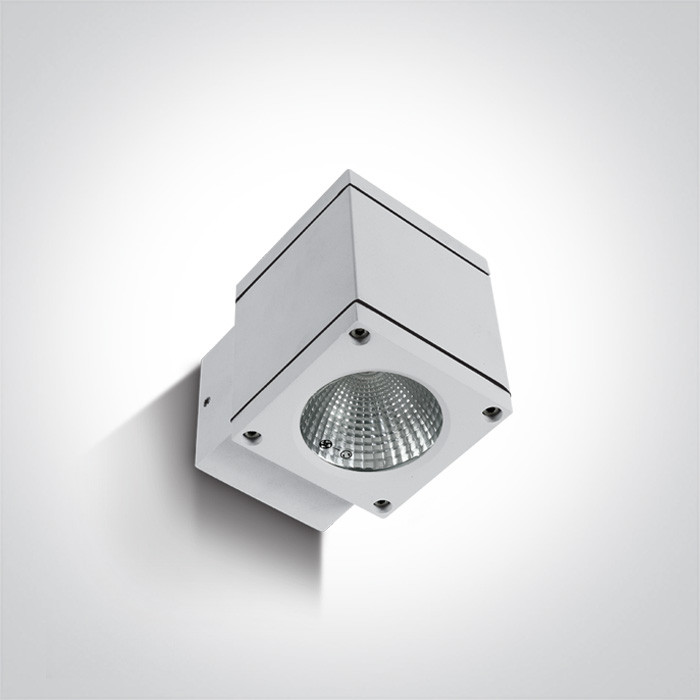 67138F/W/W biały zewnętrzny kinkiet 3000K 6W IP54 zasilacz w zestawie