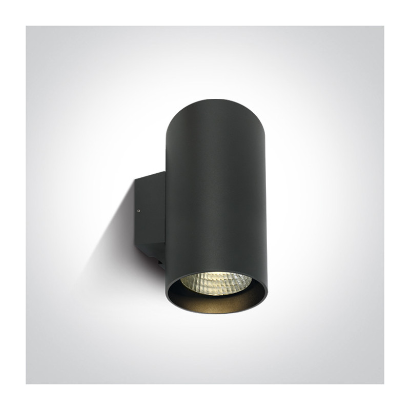 67138L/AN/W zewnętrzny cylinder ścienny w kolorze antracyt  3000K 2x20W IP65 AC LED
