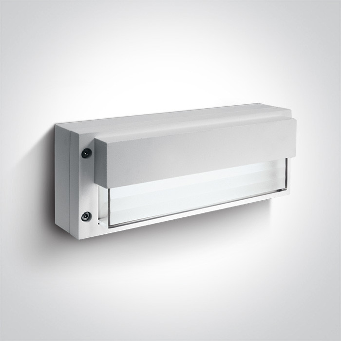 67176/W/D biały kinkiet LED 6000K 3W IP54 nieściemnialny zasilacz LED w zestawie