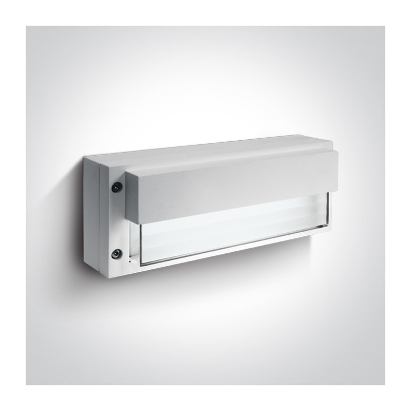 67176/W/D biały kinkiet LED 6000K 3W IP54 nieściemnialny zasilacz LED w zestawie