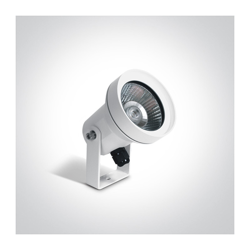67196BG/W biała lampa ogrodowa 35W GU10 IP65 kolec w zestawie
