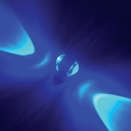 67274A/AL/BL aluminiowy zewnętrzny kinkiet o niebieskiej barwie światła 2x1W IP54 zasilacz w zestawie 