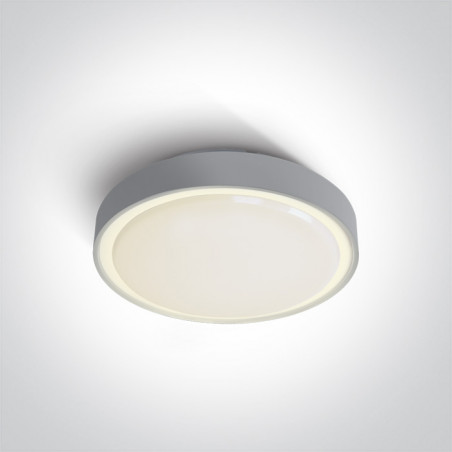 67280AN/G/W szary plafon LED 3000K 24W IP65 nieściemnialny zasilacz LED w zestawie