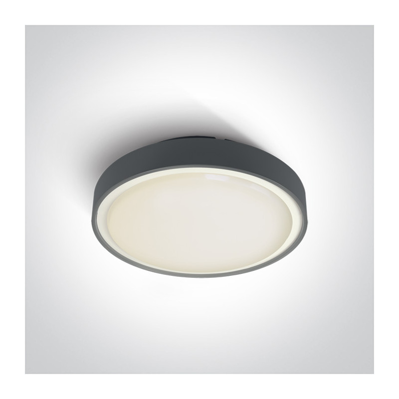 67280BN/AN/W plafon w kolorze antracyt LED 3000K 30W IP65 nieściemnialny zasilacz LED w zestawie 