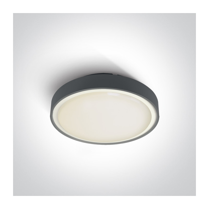 67280EA/AN plafon w kolorze antracyt 2xE27 IP65 korpus ABS i klosz PC